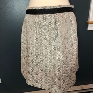 Maison Jules Sz L Skirt Women’s Silver Floral